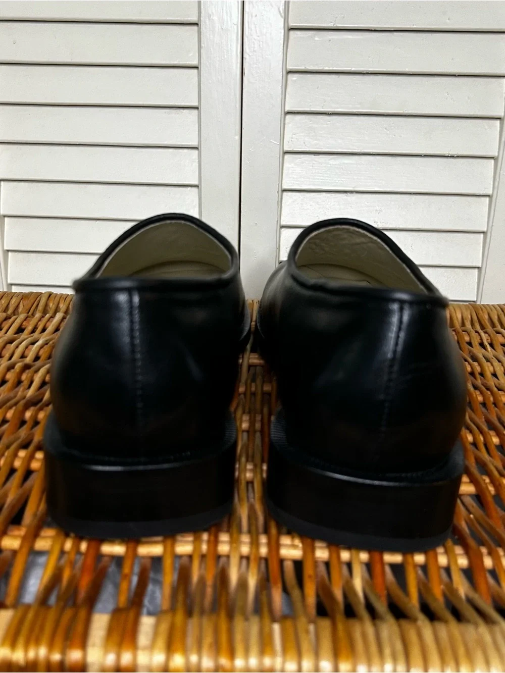 LEMAIRE Anatomic Slip on in Leather Loafers In Shiny Black Men’s 42
